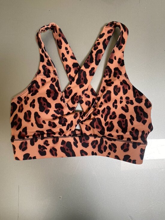 Fabletics Other - Fabletics Oasis Twist Sports Bra Leopard Size Small